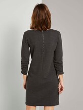 Meliertes Minikleid mit Ärmeldetail - Frauen - Shale Grey Melange Meliertes Minikleid mit Ärmeldetail - Frauen - Shale Grey Melange - 2 - TOM TAILOR Denim
