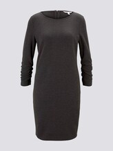 Meliertes Minikleid mit Ärmeldetail - Frauen - Shale Grey Melange Meliertes Minikleid mit Ärmeldetail - Frauen - Shale Grey Melange - 7 - TOM TAILOR Denim