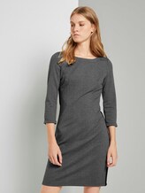 Etuikleid mit Fischgrätmuster - Frauen - dark grey herringbone Etuikleid mit Fischgrätmuster - Frauen - dark grey herringbone - 1 - TOM TAILOR