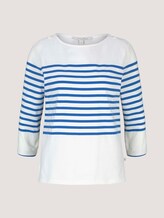 gestreiftes Langarmshirt - Frauen - horizontal blue white stripe gestreiftes Langarmshirt - Frauen - horizontal blue white stripe - 7 - TOM TAILOR Denim