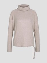 Meliertes Rollkragenshirt - Frauen - cozy beige melange Meliertes Rollkragenshirt - Frauen - cozy beige melange - 7 - TOM TAILOR Denim