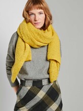 Bouclé gebreide sjaal - Vrouwen - california sand melange Bouclé gebreide sjaal - Vrouwen - california sand melange - 5 - TOM TAILOR