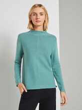Strukturierter Pullover - Frauen - Salvia Strukturierter Pullover - Frauen - Salvia - 1 - TOM TAILOR