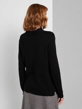 Strukturierter Pullover - Frauen - Deep Black Strukturierter Pullover - Frauen - Deep Black - 2 - TOM TAILOR