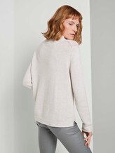 Strukturierter Pullover - Frauen - desert sand melange Strukturierter Pullover - Frauen - desert sand melange - 2 - TOM TAILOR