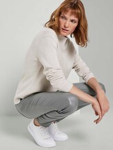 Strukturierter Pullover - Frauen - desert sand melange Strukturierter Pullover - Frauen - desert sand melange - 5 - TOM TAILOR