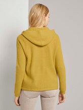 Geribbeld vest met hoodie - Vrouwen - california sand melange Geribbeld vest met hoodie - Vrouwen - california sand melange - 2 - TOM TAILOR