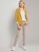 Geribbeld vest met hoodie - Vrouwen - california sand melange Geribbeld vest met hoodie - Vrouwen - california sand melange - 3 - TOM TAILOR