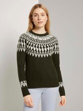 Pullover mit Shetland-Muster - Frauen - Dark Rosin Green Pullover mit Shetland-Muster - Frauen - Dark Rosin Green - 1 - TOM TAILOR