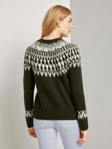 Pullover mit Shetland-Muster - Frauen - Dark Rosin Green Pullover mit Shetland-Muster - Frauen - Dark Rosin Green - 2 - TOM TAILOR