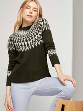 Pullover mit Shetland-Muster - Frauen - Dark Rosin Green Pullover mit Shetland-Muster - Frauen - Dark Rosin Green - 5 - TOM TAILOR