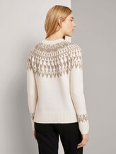 Pullover mit Shetland-Muster - Frauen - soft powder beige Pullover mit Shetland-Muster - Frauen - soft powder beige - 2 - TOM TAILOR