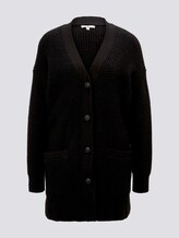 Weiche Strickjacke mit Struktur - Frauen - Deep Black Weiche Strickjacke mit Struktur - Frauen - Deep Black - 7 - TOM TAILOR