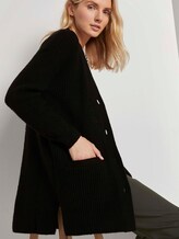 Weiche Strickjacke mit Struktur - Frauen - Deep Black Weiche Strickjacke mit Struktur - Frauen - Deep Black - 9 - TOM TAILOR