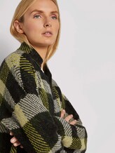 Karierter Strickmantel - Frauen - black yellow check knitted Karierter Strickmantel - Frauen - black yellow check knitted - 10 - TOM TAILOR