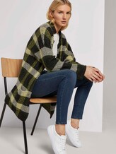 Karierter Strickmantel - Frauen - black yellow check knitted Karierter Strickmantel - Frauen - black yellow check knitted - 5 - TOM TAILOR
