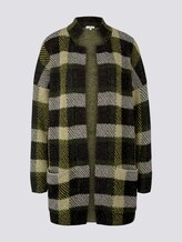Karierter Strickmantel - Frauen - black yellow check knitted Karierter Strickmantel - Frauen - black yellow check knitted - 7 - TOM TAILOR