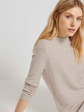Strickkleid mit U-Boot-Ausschnitt - Frauen - desert sand melange Strickkleid mit U-Boot-Ausschnitt - Frauen - desert sand melange - 9 - TOM TAILOR