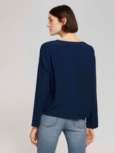 Losse blouse met knoopsluiting - Vrouwen - Real Navy Blue Losse blouse met knoopsluiting - Vrouwen - Real Navy Blue - 2 - TOM TAILOR Denim