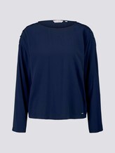 Losse blouse met knoopsluiting - Vrouwen - Real Navy Blue Losse blouse met knoopsluiting - Vrouwen - Real Navy Blue - 7 - TOM TAILOR Denim