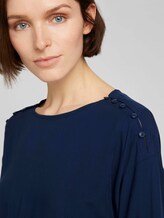 Losse blouse met knoopsluiting - Vrouwen - Real Navy Blue Losse blouse met knoopsluiting - Vrouwen - Real Navy Blue - 9 - TOM TAILOR Denim