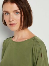Lockere Bluse mit Knopfleisten - Frauen - moss green Lockere Bluse mit Knopfleisten - Frauen - moss green - 9 - TOM TAILOR Denim