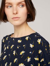 Lockere Bluse mit Knopfleisten - Frauen - navy flower alloverprint Lockere Bluse mit Knopfleisten - Frauen - navy flower alloverprint - 9 - TOM TAILOR Denim