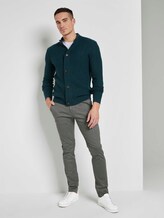 Gemusterte Chino Hose mit Gürtel - Männer - grey navy minimal design Gemusterte Chino Hose mit Gürtel - Männer - grey navy minimal design - 3 - TOM TAILOR