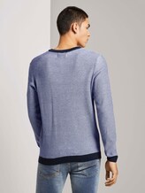Strukturierter Pullover - Männer - navy white arc design Strukturierter Pullover - Männer - navy white arc design - 2 - TOM TAILOR Denim