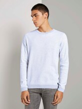 Strukturierter Pullover - Männer - grey white arc design Strukturierter Pullover - Männer - grey white arc design - 1 - TOM TAILOR Denim