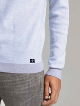 Strukturierter Pullover - Männer - grey white arc design Strukturierter Pullover - Männer - grey white arc design - 10 - TOM TAILOR Denim