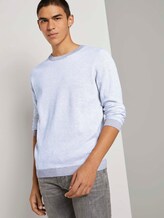 Strukturierter Pullover - Männer - grey white arc design Strukturierter Pullover - Männer - grey white arc design - 5 - TOM TAILOR Denim