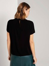 T-Shirt mit Spitze - Frauen - Deep Black T-Shirt mit Spitze - Frauen - Deep Black - 2 - TOM TAILOR Denim