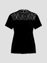 T-Shirt mit Spitze - Frauen - Deep Black T-Shirt mit Spitze - Frauen - Deep Black - 7 - TOM TAILOR Denim