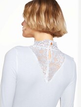 Langarmshirt mit Spitze - Frauen - Off White Langarmshirt mit Spitze - Frauen - Off White - 9 - TOM TAILOR Denim