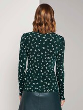 Langarmshirt mit Blumen Print - Frauen - green beige flower print Langarmshirt mit Blumen Print - Frauen - green beige flower print - 2 - TOM TAILOR Denim