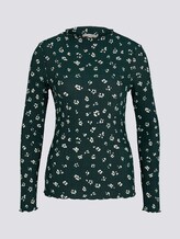 Langarmshirt mit Blumen Print - Frauen - green beige flower print Langarmshirt mit Blumen Print - Frauen - green beige flower print - 7 - TOM TAILOR Denim