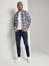 Kariertes Hemd mit Brusttasche - Männer - indigo washed check Kariertes Hemd mit Brusttasche - Männer - indigo washed check - 3 - TOM TAILOR