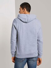 Hoodie mit Print - Männer - Light Stone Grey Melange Hoodie mit Print - Männer - Light Stone Grey Melange - 2 - TOM TAILOR Denim
