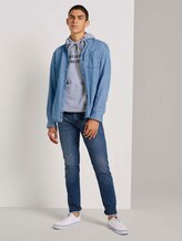 Hoodie mit Print - Männer - Light Stone Grey Melange Hoodie mit Print - Männer - Light Stone Grey Melange - 3 - TOM TAILOR Denim