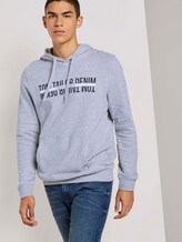 Hoodie mit Print - Männer - Light Stone Grey Melange Hoodie mit Print - Männer - Light Stone Grey Melange - 5 - TOM TAILOR Denim