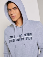 Hoodie mit Print - Männer - Light Stone Grey Melange Hoodie mit Print - Männer - Light Stone Grey Melange - 9 - TOM TAILOR Denim