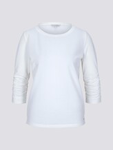 Strukturiertes Sweatshirt - Frauen - Off White Strukturiertes Sweatshirt - Frauen - Off White - 7 - TOM TAILOR Denim