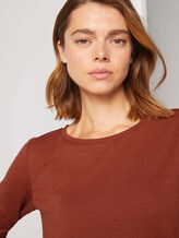 Strukturiertes Sweatshirt - Frauen - Rust Orange Strukturiertes Sweatshirt - Frauen - Rust Orange - 9 - TOM TAILOR Denim