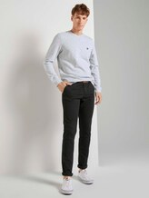 Gemustertes Sweatshirt - Männer - grey triangle stripe print Gemustertes Sweatshirt - Männer - grey triangle stripe print - 3 - TOM TAILOR Denim