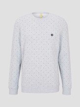Gemustertes Sweatshirt - Männer - grey triangle stripe print Gemustertes Sweatshirt - Männer - grey triangle stripe print - 7 - TOM TAILOR Denim