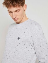 Gemustertes Sweatshirt - Männer - grey triangle stripe print Gemustertes Sweatshirt - Männer - grey triangle stripe print - 9 - TOM TAILOR Denim