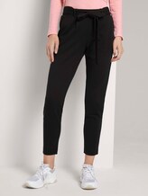 Loose Fit Hose mit Bindegürtel - Frauen - Deep Black Loose Fit Hose mit Bindegürtel - Frauen - Deep Black - 1 - TOM TAILOR