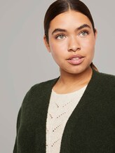 Curvy - Boucle Cardigan mit Taschen - Frauen - Dark Rosin Green Curvy - Boucle Cardigan mit Taschen - Frauen - Dark Rosin Green - 10 - My True Me