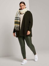 Curvy - Boucle Cardigan mit Taschen - Frauen - Dark Rosin Green Curvy - Boucle Cardigan mit Taschen - Frauen - Dark Rosin Green - 3 - My True Me
